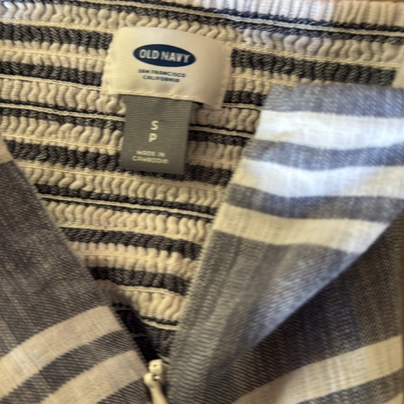 OLD NAVY. Blue/White Striped Cami dress. Size Small. Zipper on side. Lin… - Picture 7 of 9